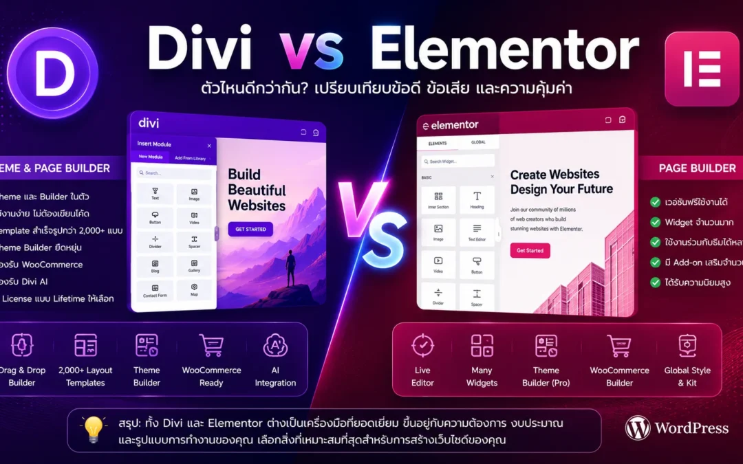 Divi กับ Elementor