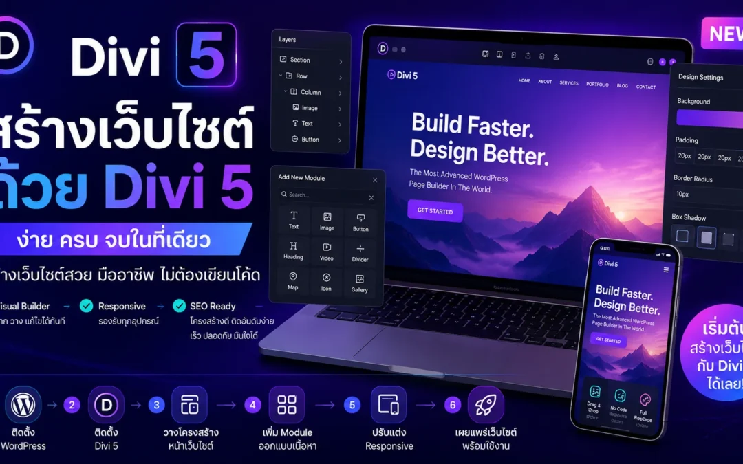 สร้างเว็บไซต์ด้วย Divi 5